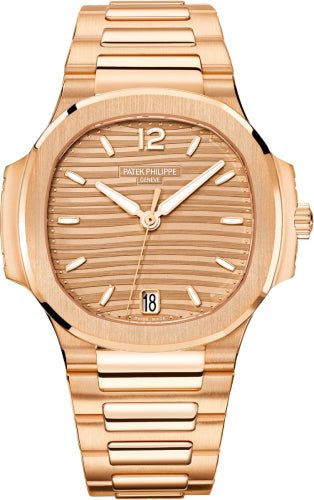 Patek Philippe Nautilus Ladies Rose Gold Golden Brown Opaline Dial – 7118/1R-010