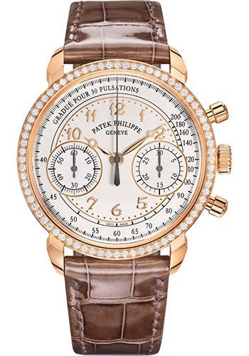 Patek Philippe Complications Chronograph – Rose Gold – Silvery Opaline Dial – 7150/250R-001