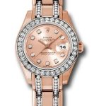 Rolex Everose Gold Lady-Datejust Pearlmaster 29 Watch – 34 Diamond Bezel – Pink Diamond Dial – 80285.74945