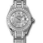 Rolex White Gold Lady-Datejust Pearlmaster 29 Watch – 32 Diamond Bezel – Mother-Of-Pearl Diamond Dial – 80299.74949