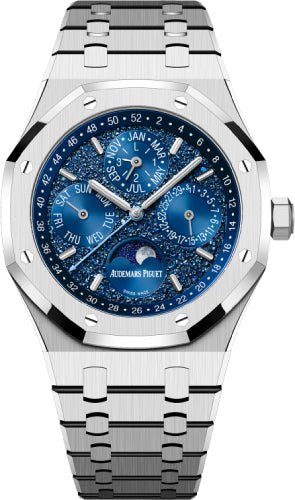 Audemars Piguet Royal Oak Perpetual Calendar “John Mayer” 41mm White Gold Crystal Sand Blue Dial 26574BC.OO.1220BC.02