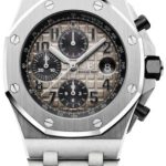 Audemars Piguet “Brick” Offshore Chronograph Platinum 42mm Gray Arabic Dial – 26470PT.OO.1000PT.01