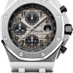 Audemars Piguet “Brick” Offshore 42mm Chronograph Platinum Gray Arabic Dial | 26470PT.OO.1000PT.01
