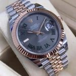 2023 Rolex Datejust 41 Wimbledon 126331 Two Tone Everose / Pink Gold Box Papers
