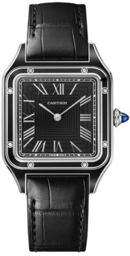 Cartier Santos-Dumont Watch large yellow Gold Leather – WGSA0115