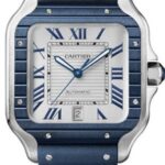 Cartier Santos De Cartier Large Automatic Stainless Steel Interchangeable Metal And Rubber – WSSA0047