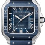Cartier Santos De Cartier Large Automatic Stainless Steel Interchangeable Metal And Rubber – WSSA0048