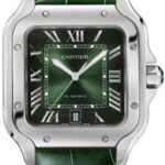 Cartier Santos De Cartier Large Automatic Steel Interchangeable Steel And Leather Bracelets – WSSA0062