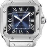 Cartier Santos Santos De Cartier Medium Automatic Steel Interchangeable Metal And Leathers Bracelets – WSSA0063