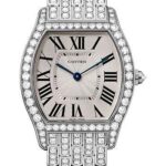 Cartier Tortue Watch – 39 mm White Gold Diamond Case – Diamond Bracelet – HPI00779