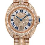 Cartier Cle de Cartier Watch – 31 mm Pink Gold Diamond Case – Pink Gold Diamond Dial – Diamond Bracelet – HPI01039