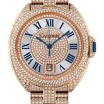 Cartier Cle de Cartier Watch – 40 mm Pink Gold Diamond Case – Pink Gold Diamond Dial – Diamond Bracelet – HPI01041