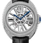 Cartier Cle de Cartier Automatic Skeleton Gem-Set Watch – Palladium Diamond Case – HPI01057