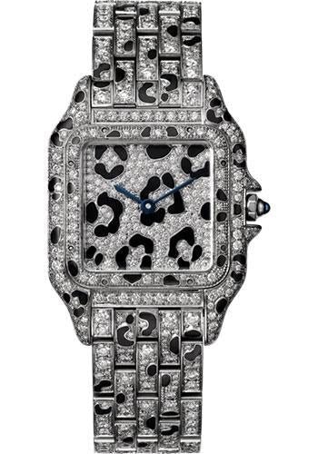 Cartier Panthere de Cartier Watch – 37 mm White Gold Diamond Case – Diamond Dial – Diamond Bracelet – HPI01096