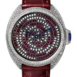 Cartier Cle de Cartier Limited Edition of 30 Watch – 40 mm White Gold Diamond Case – White Gold Nac-Treated Dial – HPI01101