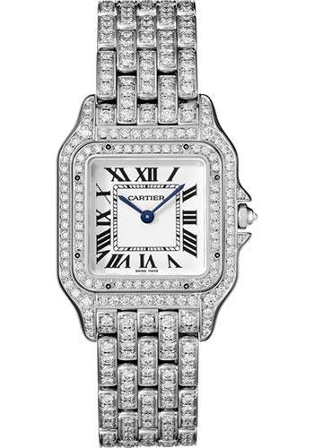 Cartier Panthere de Cartier Watch – 37 mm White Gold Diamond Case – Diamond Bracelet – HPI01130