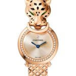 Cartier La Panthere Watch – 23.6 mm Pink Gold Diamond Case – Pink Dial – Pink Gold Bracelet – HPI01381