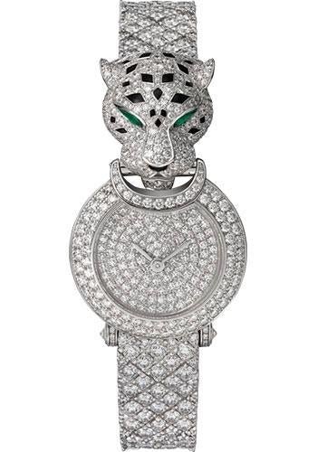 Cartier La Panthere Watch – 23.6 mm White Gold Diamond Case – White Gold Dial – White Gold Diamond Bracelet – HPI01425