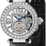 Cartier Pasha de Cartier Watch – 41 mm White Gold Case – Skeleton Dial – Dark Gray And Black Alligator Straps – HPI01435