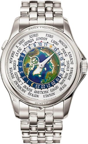 Patek Philippe Complications World Time Platinum Cloisonn Dial – 39.5 mm – 5131/1P-001