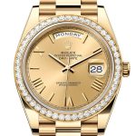 Rolex Day-Date 40 Champagne Roman Dial Yellow Gold President Men’s Watch 228348RBR 228348