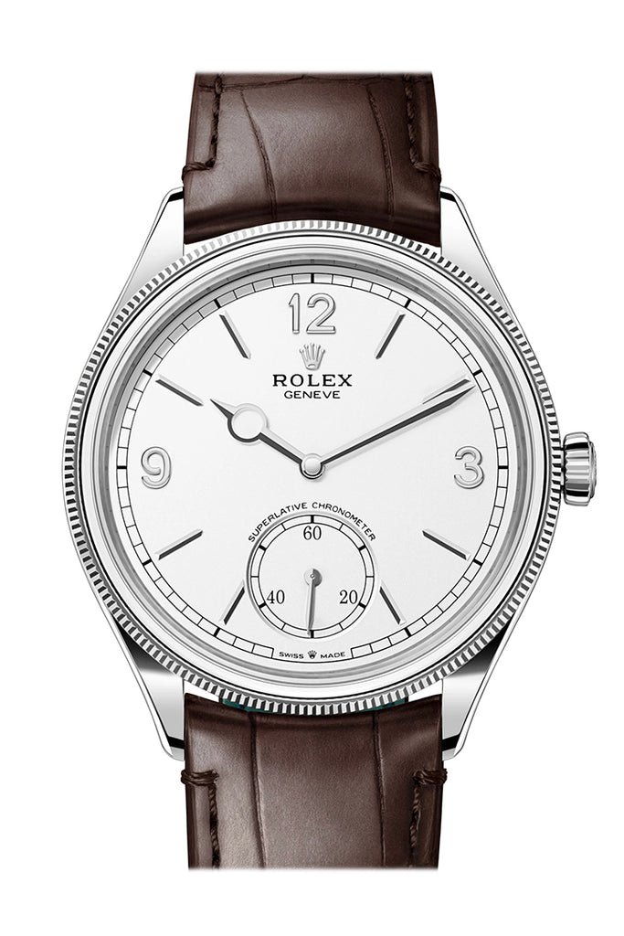 Rolex 1908 39mm Intense White Dial White Gold Men’s Watch 52509