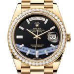 Rolex Day-Date 40 Onyx Dial Yellow Gold President Men’s Watch 228348RBR 228348