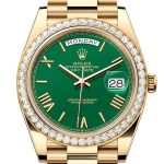 Rolex Day-Date 40 Green Dial Yellow Gold President Men’s Watch 228348RBR 228348