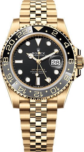 Rolex GMT-Master II Yellow Gold Black Dial Jubilee Bracelet – 126718GRNR (Bumblebee)