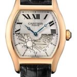 Cartier Tortue Xl Watch – Pink Gold Case – Silvered Dial – Hand-Sewn Full-Grain Alligator Strap – W1553551