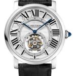 Cartier Rotonde de Cartier Flying Tourbillon Watch – 40 mm White Gold Case – W1556216