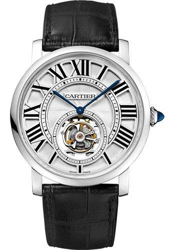 Cartier Rotonde de Cartier Flying Tourbillon Watch – 40 mm White Gold Case – W1556216