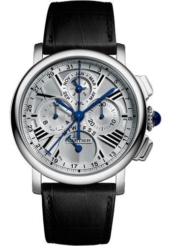 Cartier Rotonde de Cartier Perpetual Calendar Chronograph Watch – 42 mm White Gold Case – W1556226