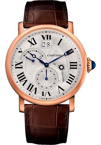 Cartier Rotonde de Cartier Large Date and Retrograde Second Time Zone Watch – 42 mm Pink Gold Case – W1556240