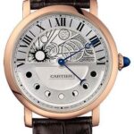 Cartier Rotonde de Cartier Day Night Retrograde Moon Phases Watch – 43.5 mm Pink Gold Case – W1556243