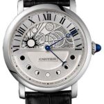 Cartier Rotonde de Cartier Day Night Retrograde Moon Phases Watch – 43.5 mm White Gold Case – W1556244