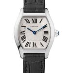 Cartier Tortue Watch – 30 mm White Gold Case – Black Alligator Strap – W1556361