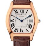 Cartier Tortue Watch – 39 mm Pink Gold Case – Brown Alligator Strap – W1556362
