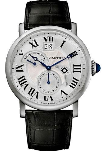Cartier Rotonde De Cartier Large Date Second Time-Zone Watch – 42 mm Steel Case – W1556368