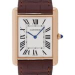 Cartier Tank Louis Cartier Watch – Extra large Pink Gold Case – Brown Alligator Strap – W1560017