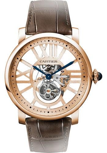 Cartier Rotonde de Cartier Skeleton Flying Tourbillon Numbered Edition of 100 Watch – 45 mm Pink Gold Case – W1580046