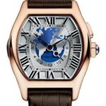 Cartier Tortue XXL Multiple Time Zones Watch – 51 mm Pink Gold Case – Brown Alligator Strap – W1580049