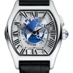 Cartier Tortue XXL Multiple Time Zones Watch – 51 mm White Gold Case – Black Alligator Strap – W1580050