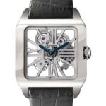 Cartier Santos-Dumont Watch – Large White Gold Case – Nickel Silver Dial – Alligator Strap – W2020033