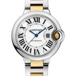 Cartier Ballon Bleu de Cartier Watch – 33 mm Steel and Yellow Gold Case – Silvered Dial – Interchangeable Two-Tone Bracelet – W2BB0029