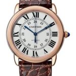 Cartier Ronde Solo de Cartier Watch – 36 mm Pink Gold And Steel Case – Brown Alligator Strap – W2RN0008