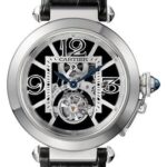 Cartier Pasha de Cartier Numbered Edition of 100 Watch – 42 mm White Gold Case – Gray Dial – Black Alligator Strap – W3030021