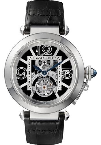 Cartier Pasha de Cartier Numbered Edition of 100 Watch – 42 mm White Gold Case – Gray Dial – Black Alligator Strap – W3030021