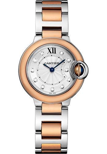 Cartier Ballon Bleu de Cartier Watch – 28 mm Steel Case – Pink Gold And Steel Bracelet – W3BB0005