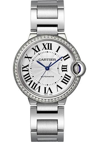 Cartier Ballon Bleu de Cartier Watch – 36 mm Steel Case – Diamond Bezel – W4BB0017